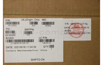 Lenovo 5M11A35043 MECH_ASM KBD IND ENG BL(Tra) Pat US BK