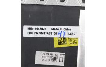 Lenovo 5M11A35100 MECH_ASM KBD POR BL(Tra) Pat FPR UK BK