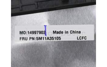 Lenovo 5M11A35105 MECH_ASM KBD CZE/SLK BL(Pri)Pat FPR UKBK