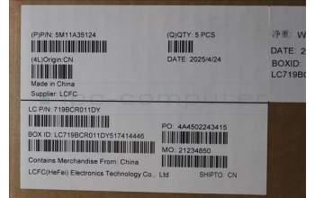 Lenovo 5M11A35124 MECH_ASM KBD UKE BL(Tra) Pat FPR UK BK