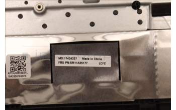 Lenovo 5M11A35177 C-Abdeckung mit Tastatur, Russisch, schwarz, Hintergrundbeleuchtung