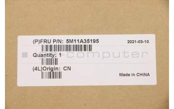 Lenovo 5M11A35195 MECH_ASM KBD EURO ENG BL(Pri) Tex US BK