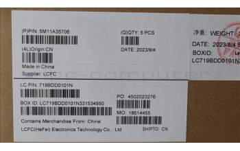 Lenovo 5M11A35706 MECH_ASM KB NORDIC(T)UK BK