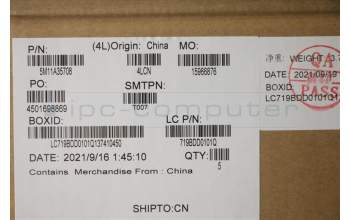 Lenovo 5M11A35708 MECH_ASM KB SWS(P)UK BK