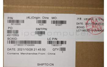 Lenovo 5M11A36309 MECH_ASM KB HUN BKLT(T)FPR UK BK