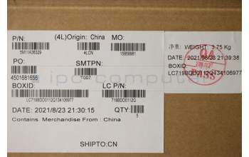 Lenovo 5M11A36329 MECH_ASM KB SLV BKLT(P)FPR UK BK