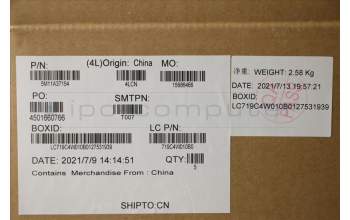 Lenovo 5M11A37154 MECH_ASM KBDW/C THAI (LTN) US BK