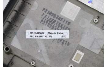 Lenovo 5M11A37379 C-Cover with keyboard,Spanish LA,Black,Backlight