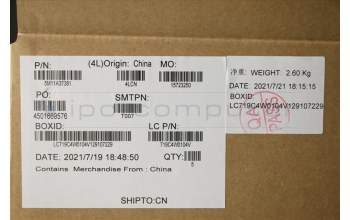 Lenovo 5M11A37381 MECH_ASM KBDW/C NOR BKLT(CHY) UK BK