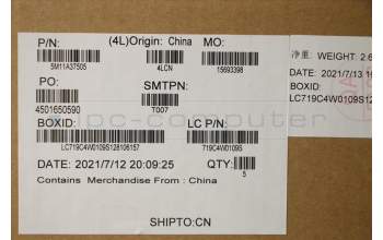 Lenovo 5M11A37505 MECH_ASM KBDW/C ARA BKLT(SUN)WW US BK