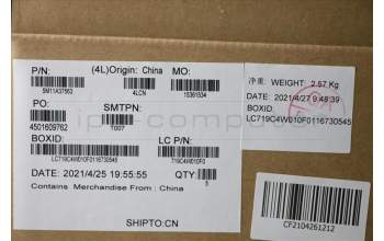 Lenovo 5M11A37563 MECH_ASM KBDW/C ENG BKLT(SUN)WW US BK