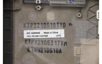 Lenovo 5M11A37593 MECH_ASM KBDW/C GER BKLT(CHY)WW UK BK