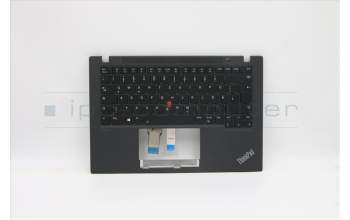 Lenovo 5M11A37599 C-Cover with keyboard,German,Black,Backlight,WWAN