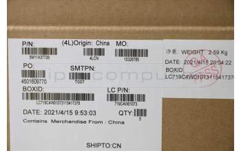 Lenovo 5M11A37726 MECH_ASM KBDW/C SPA BKLT(SUN)WW UK BK