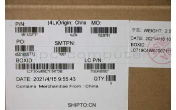Lenovo 5M11A37787 MECH_ASM KBDW/C UKE BKLT(SUN)WW UK BK
