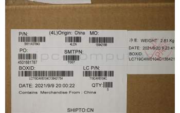 Lenovo 5M11A37843 MECH_ASM KBDW/C FRA BKLT(TRA) UK GY