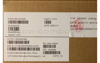 Lenovo 5M11A37926 MECH_ASM KBDW/C SWS BKLT(TRA) UK GY