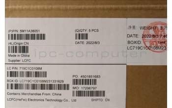 Lenovo 5M11A38051 MECH_ASM KB C ITA(TSG)PT UK BK