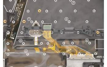 Lenovo 5M11B38373 C-Cover with keyboard, Spanish, Black, WLAN, UK