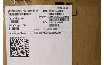 Lenovo 5M11B59915 MECH_ASM KBD Bezel,Ti,WLAN,ENG,DFN