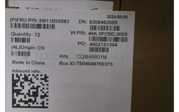 Lenovo 5M11B95883 MECH_ASM CS22 3+2bCPLC,Mylar,BLK,SUN