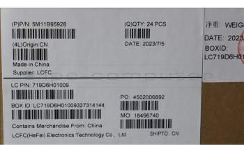 Lenovo 5M11B95928 CS21 CP,GLMLR,BK,NONFC,TRI,SY