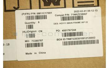 Lenovo 5M11C17001 MECH_ASM MAIN_FRAME_BRK_IAP,AIO 3 22