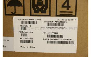 Lenovo 5M11C17002 MECH_ASM MAIN_FRAME_BRK_IAP,AIO 3 24