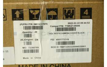 Lenovo 5M11C17070 MECH_ASM Back hou cam,Blk,AIO N30a-3 24