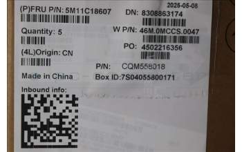 Lenovo 5M11C18607 C-Cover with keyboard, Hebrew, WWAN, US