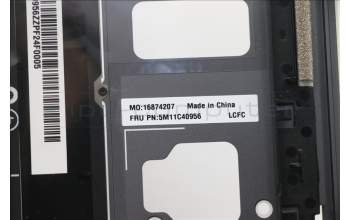 Lenovo 5M11C40956 C-Cover with keyboard, Brazil Portuguese, Storm Grey, WLAN, UK