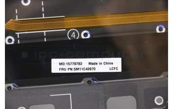 Lenovo 5M11C40970 C-Cover with keyboard, Portuguese, Grey, WLAN, UK