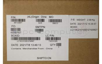 Lenovo 5M11C40977 MECH_ASM KBD BZL,WL,GY,CHY,EURO ENG