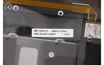 Lenovo 5M11C40977 MECH_ASM KBD BZL,WL,GY,CHY,EURO ENG