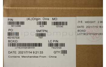 Lenovo 5M11C40988 MECH_ASM KBD BZL,WW,GY,CHY,ENG