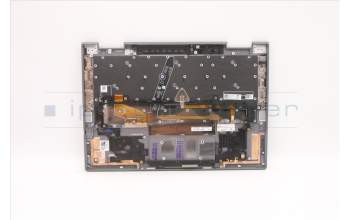 Lenovo 5M11C41000 C-Cover with keyboard, Greek, Storm Grey, WWAN, US