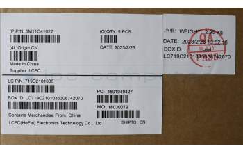 Lenovo 5M11C41022 MECH_ASM KBD BZL,WW,GY,CHY,NORDIC