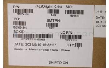 Lenovo 5M11C41038 MECH_ASM KBD BZL,WL,GY,SRX,HUN