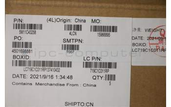 Lenovo 5M11C43258 MECH_ASM KB C EUROENG(PMX)PT FP US BK