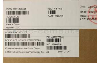 Lenovo 5M11C43842 MECH_ASM KB C LA SPA BKLT(PMX)PT FP BK