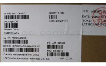 Lenovo 5M11C44217 MECH_ASM KB C ARA(PMX)PT USBK