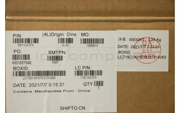 Lenovo 5M11C47374 MECH_ASM KB C IND ENG(PMX)PT FPR USBK