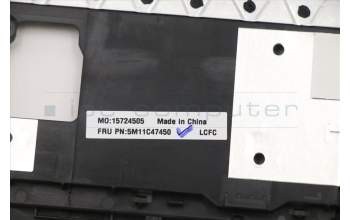 Lenovo 5M11C47450 MECH_ASM KB C SWS BKLT(PMX)PT UKBK