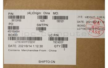 Lenovo 5M11C47459 MECH_ASM KB C EURO ENG BKLT(PMX)PT USBK