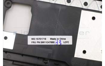 Lenovo 5M11C47660 MECH_ASM KB C SWS BKLT(PMX)PT FPR UKBK