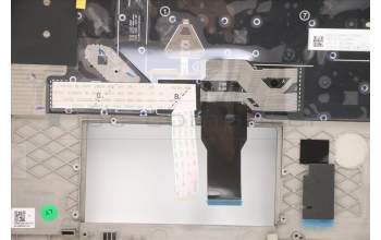 Lenovo 5M11C47924 MECH_ASM KBD W/C GER BKLT(SUN) UK BK