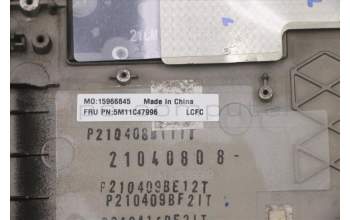 Lenovo 5M11C47996 MECH_ASM KBD W/C TC BKLT(SUN) US BK