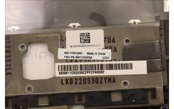 Lenovo 5M11C53239 MECH_ASM GRP KBD BZL,FRA/ENG,WL,DB,CHY