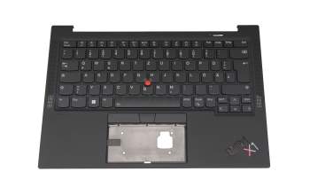 5M11C53276 original Lenovo keyboard incl. topcase DE (german) black/black with backlight and mouse-stick