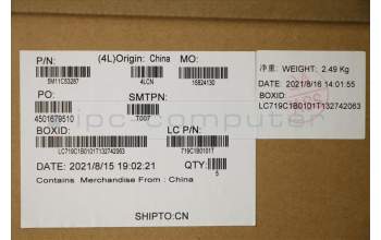 Lenovo 5M11C53287 MECH_ASM GRP KBD BZL,NORDIC,WW,DB,CHY